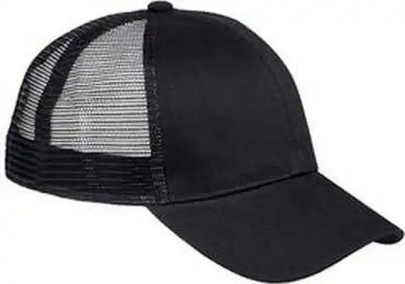 Big Accessories Bx019 6-panel Structured Trucker Cap - Black - one Size Fits Most
