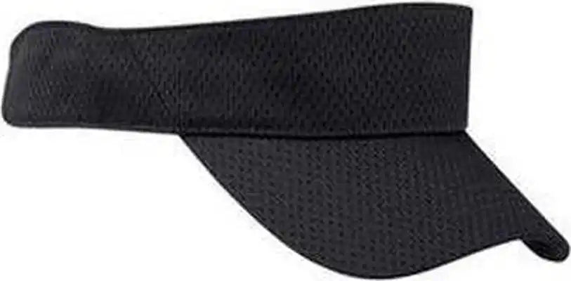 Big Accessories Bx022 Sport Visor with Mesh Black / one Size Fits Most