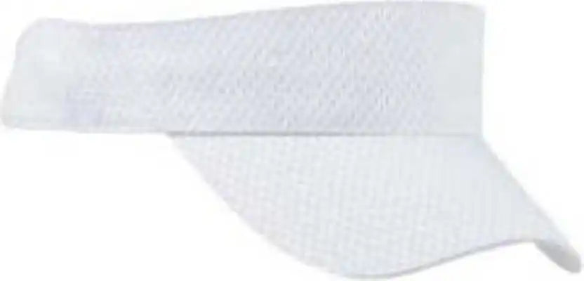 Big Accessories Bx022 Sport Visor with Mesh - White - one Size Fits Most