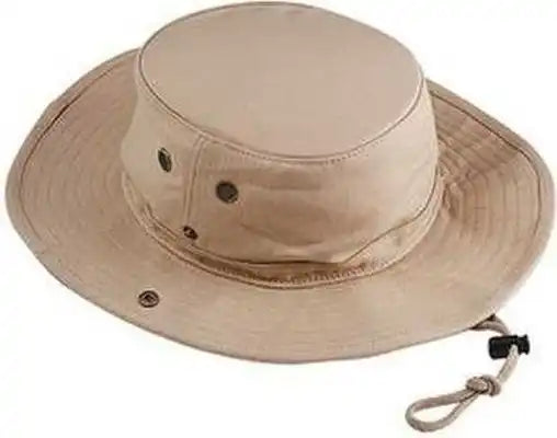 Big Accessories Hco Canvas Outlander Hat - Khaki - one Size Fits Most