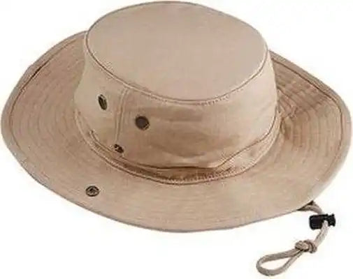 Big Accessories Hco Canvas Outlander Hat - Khaki - one Size Fits Most