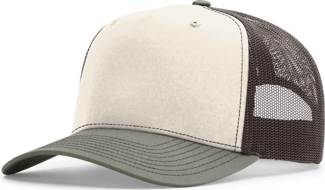 Birch/Brown/Loden Five Panel Champ Trucker