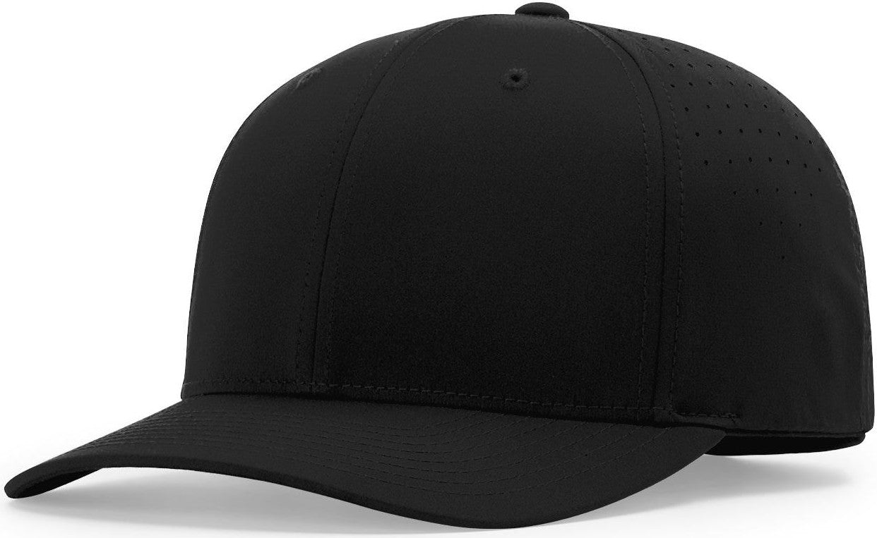 Black 8-Stitch 2.75" Bill - Performance Ignite LT Laser Perf Ump Cap