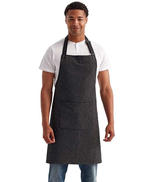 Black Annex Oxford Apron with Pocket - RP144