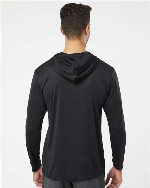 Black Bahama Performance Hooded Long Sleeve T-Shirt - 220