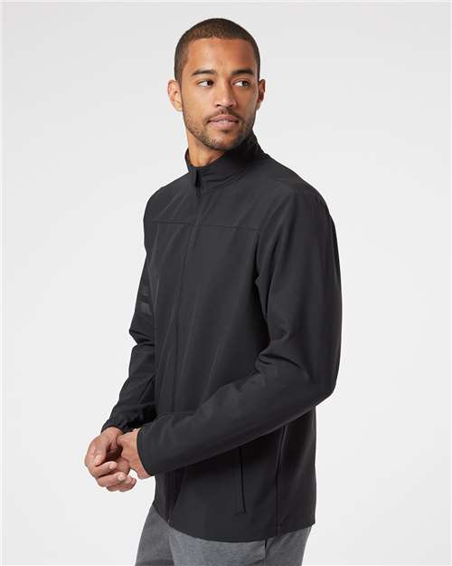 Black/ Black 3-Stripes Full-Zip Jacket - A267