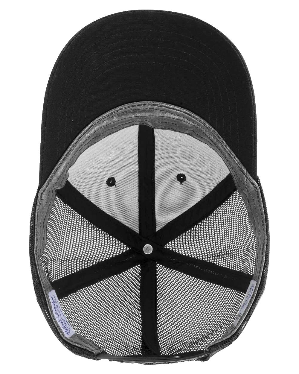 Black/ Black Women's Modern Trucker Cap - CHARLIE