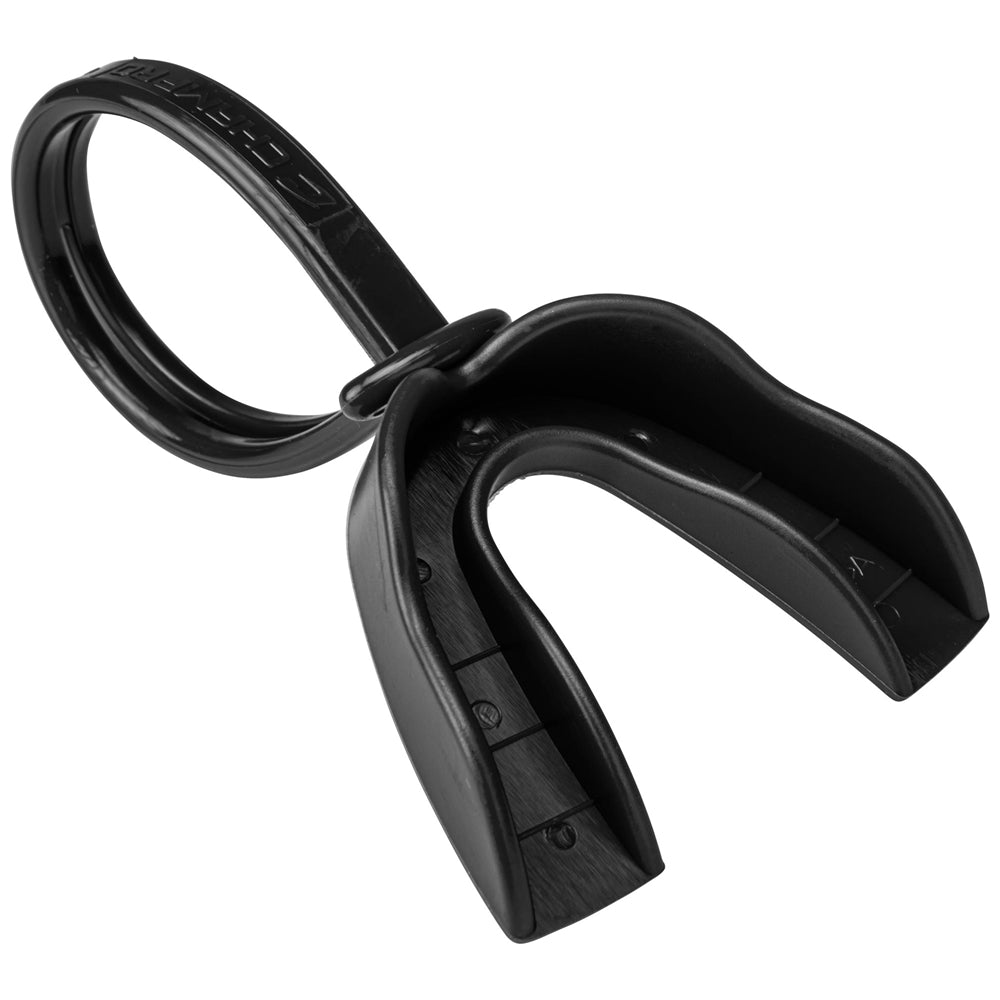 BLACK Boil-and-Bite Strapped Mouthguards