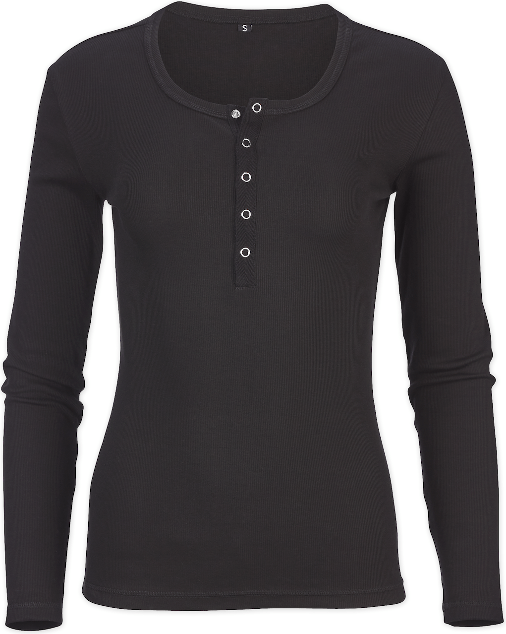 BLACK BOXERCRAFT HARPER RIB HENLEY  grouped