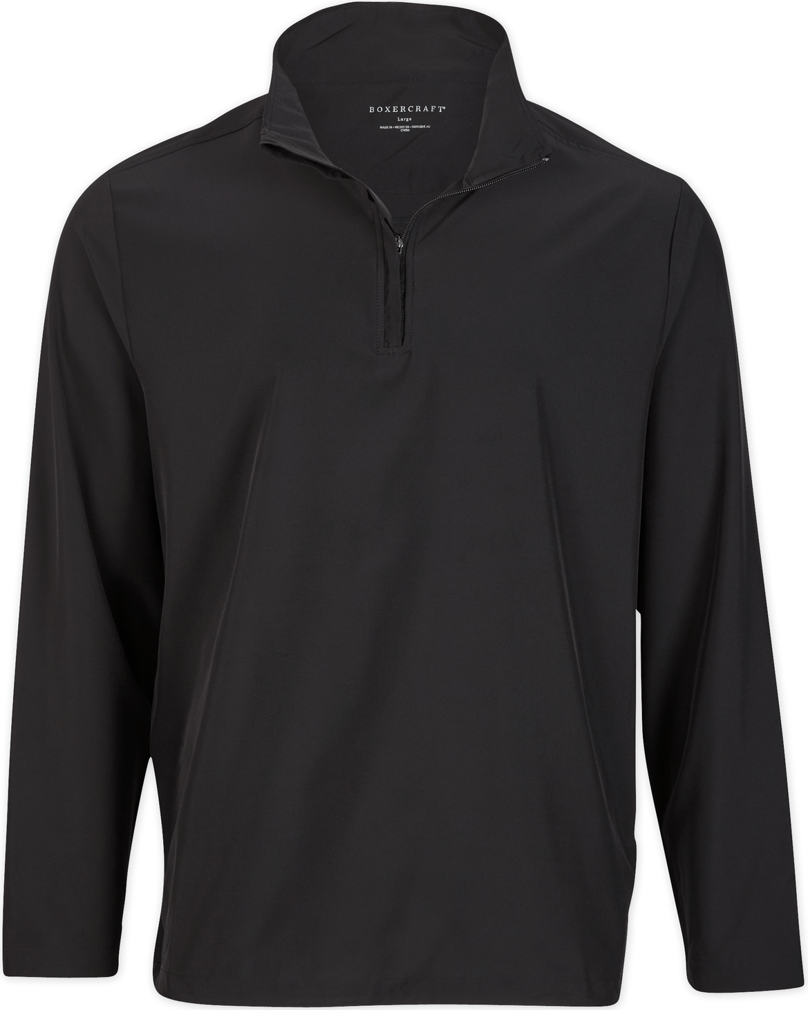 BLACK BOXERCRAFT MEN'S STRETCH WOVEN QTR ZIP  grouped