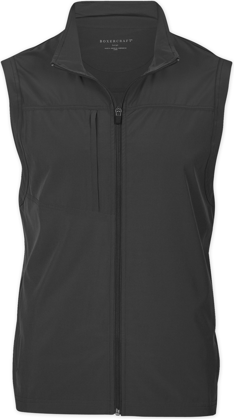 BLACK BOXERCRAFT MEN'S STRETCH WOVEN VEST  grouped
