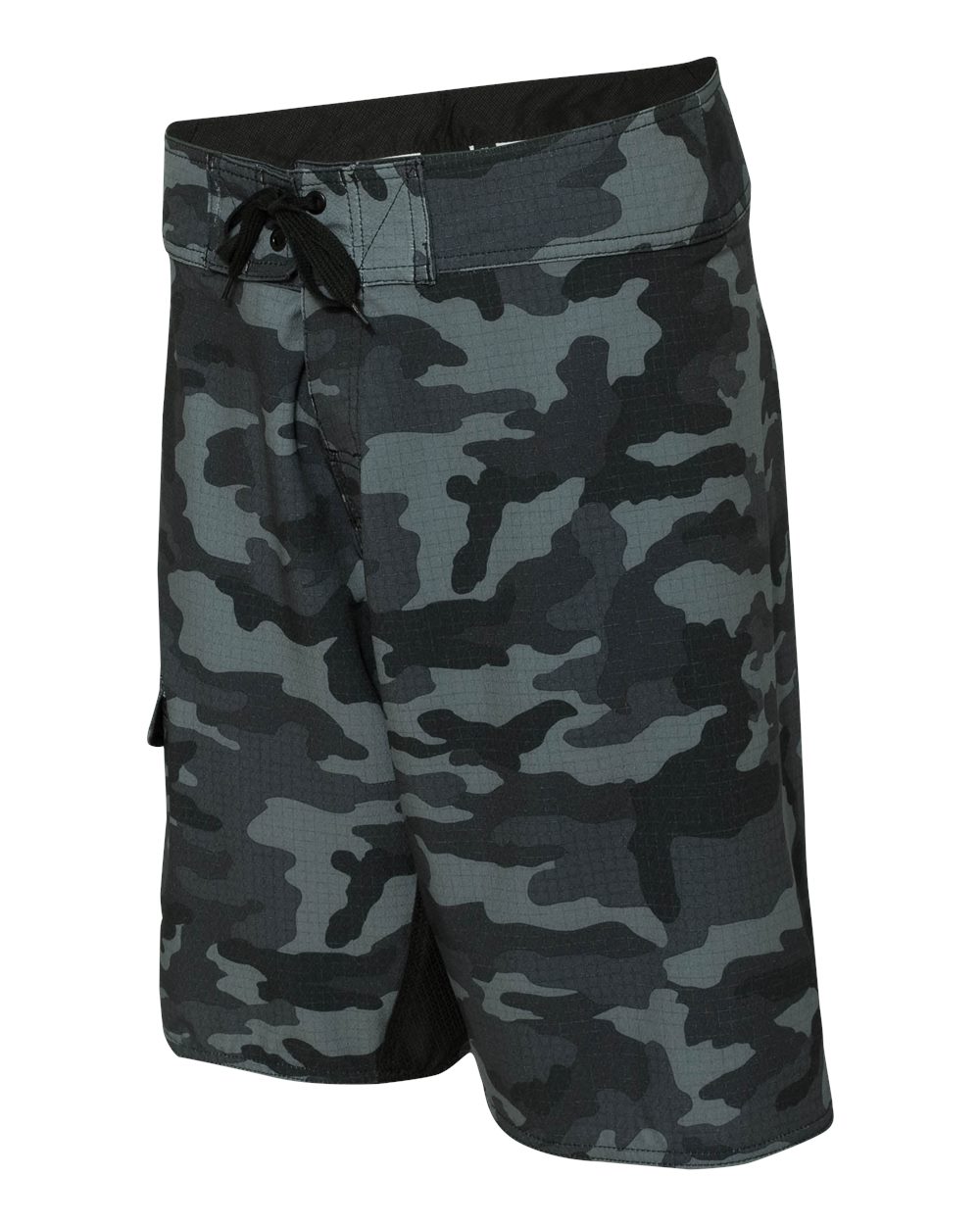 Black Camo Diamond Dobby Board Shorts - 9371