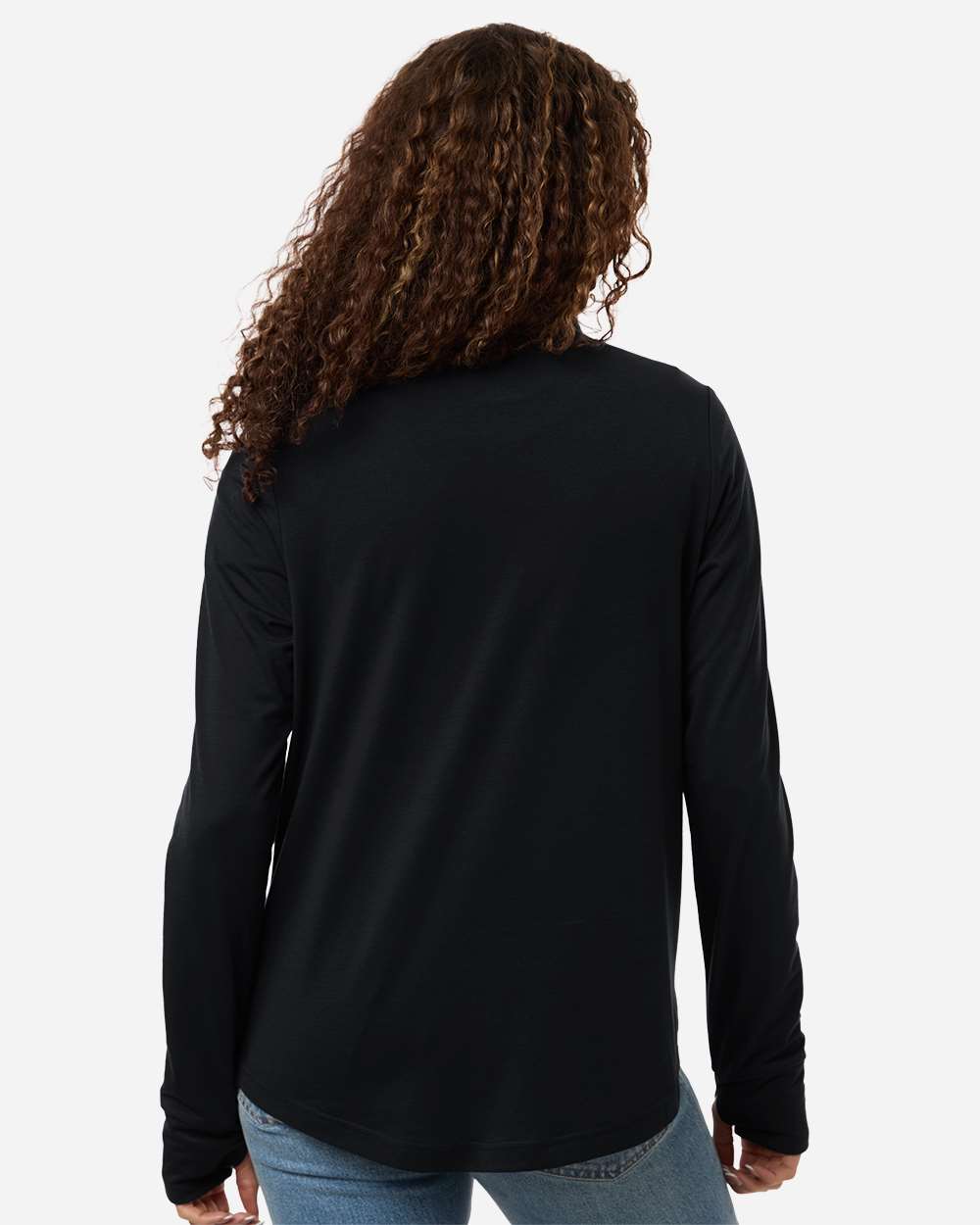 Black/ Carbon Women's Jaq Stretch Performance Quarter-Zip - NE405W plain