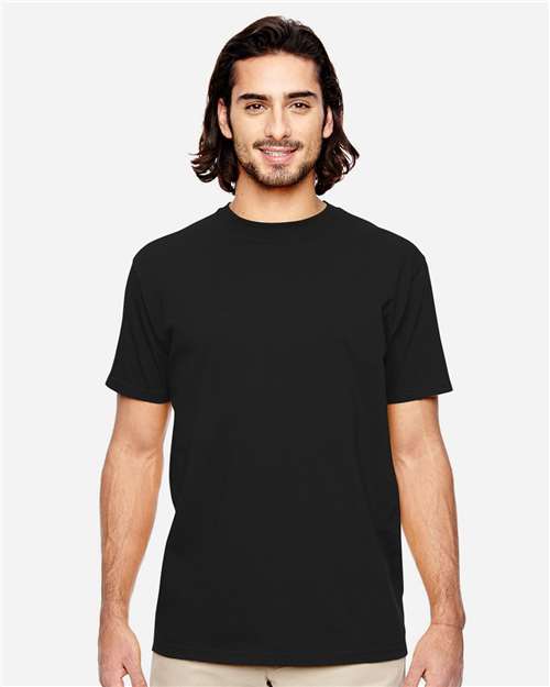 Front View of Black Classic T-Shirt - EC1000