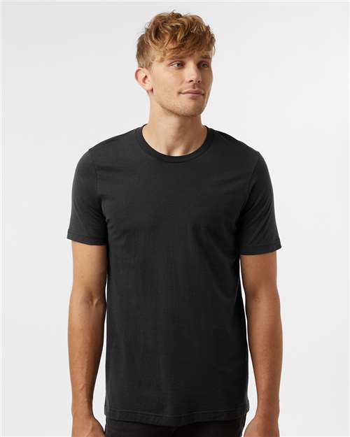 Black Combed Cotton T-Shirt - 602