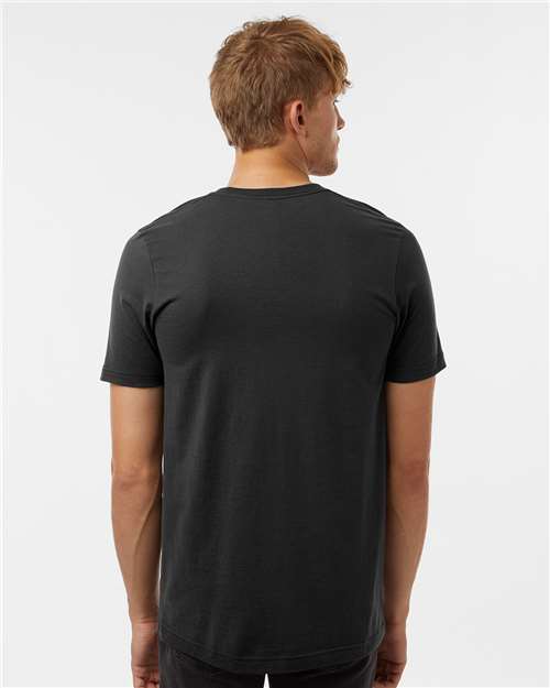 Black Combed Cotton T-Shirt - 602