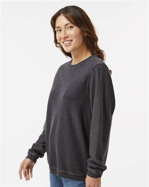 Black Corded Crew - D02