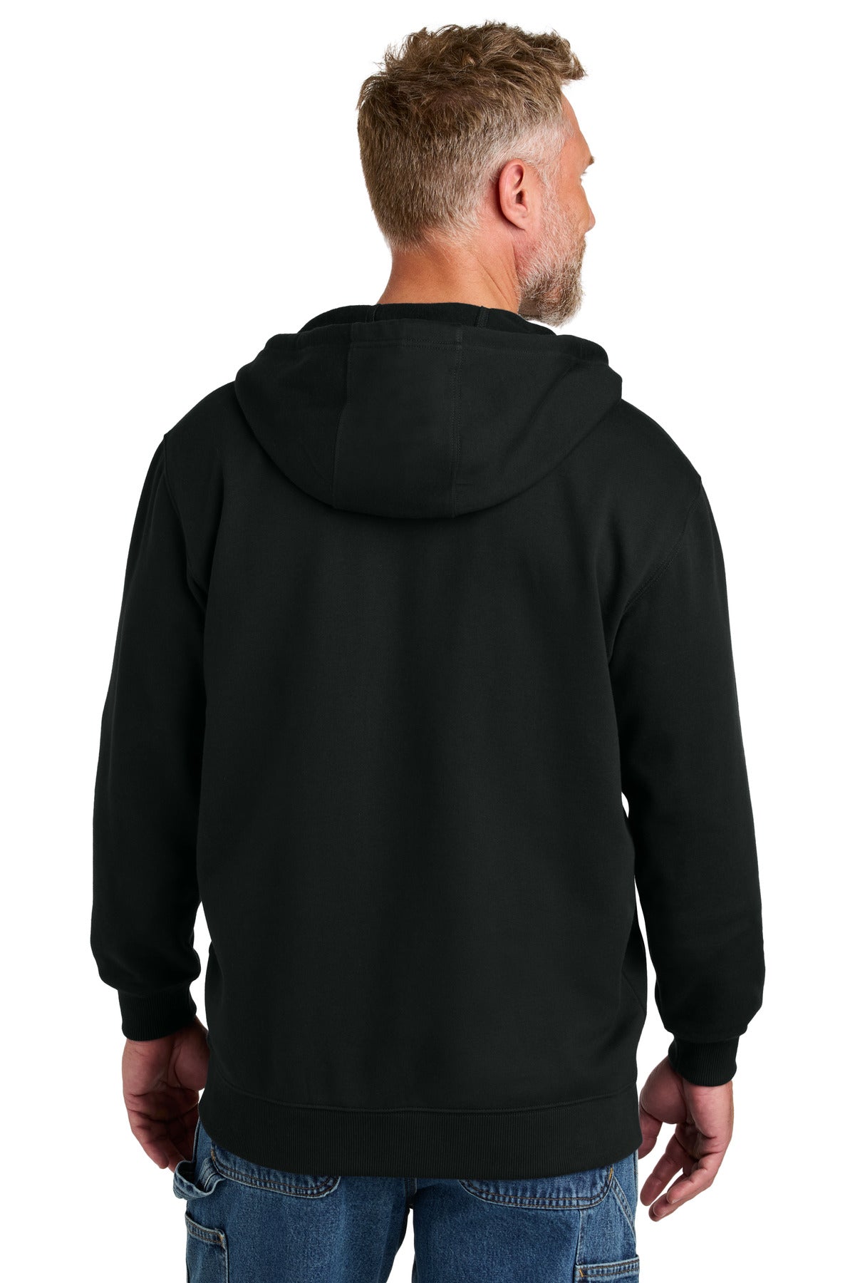 Black CornerStone Tough Fleece Full-Zip Hoodie CSF631