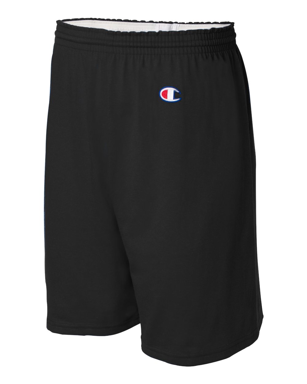 Black Cotton Gym Shorts - 8187