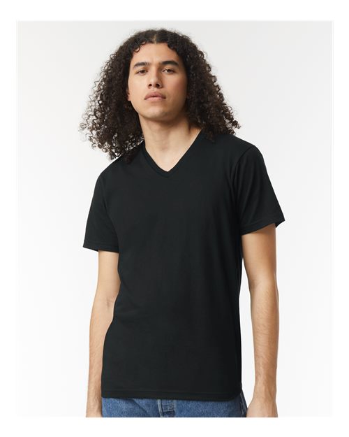 Black CVC V-Neck Tee - 2006CVC