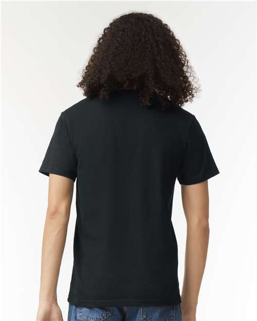 Black CVC V-Neck Tee - 2006CVC