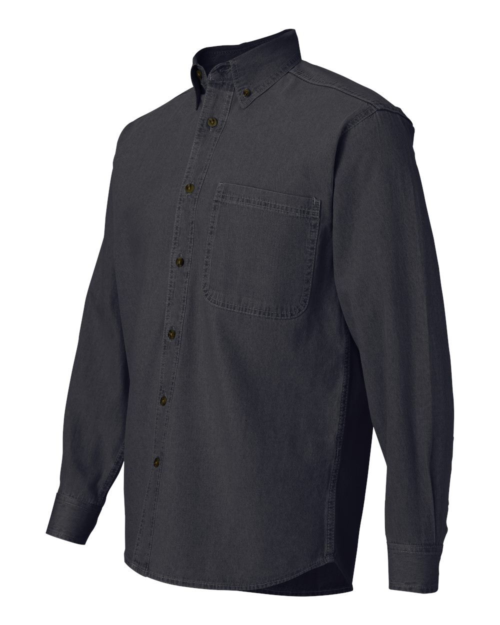 Black Denim Denim Shirt - 3211