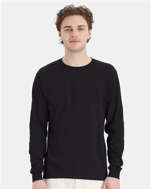 Black Essential-T Long Sleeve T-Shirt - 5286