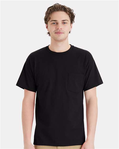 Black Essential-T Pocket T-Shirt - 5290P