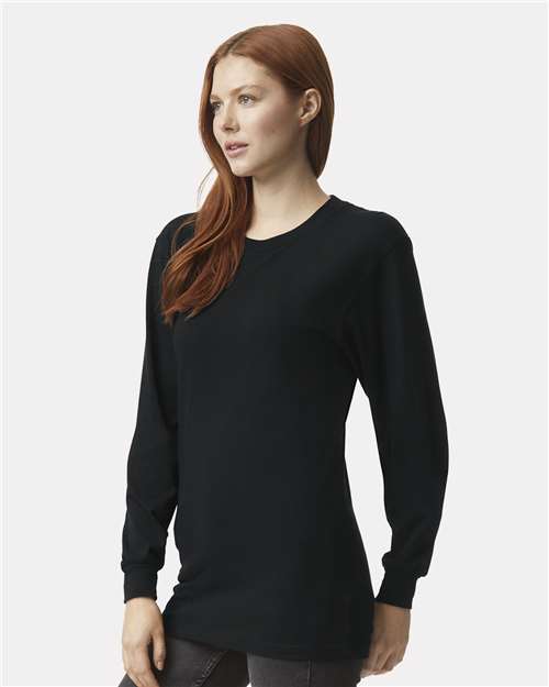 Black Fine Jersey Long Sleeve Tee - 2007
