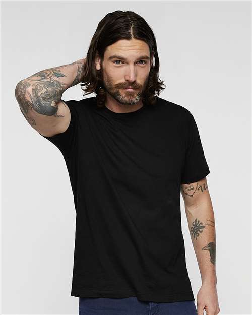 Black Fine Jersey Tee - 6901