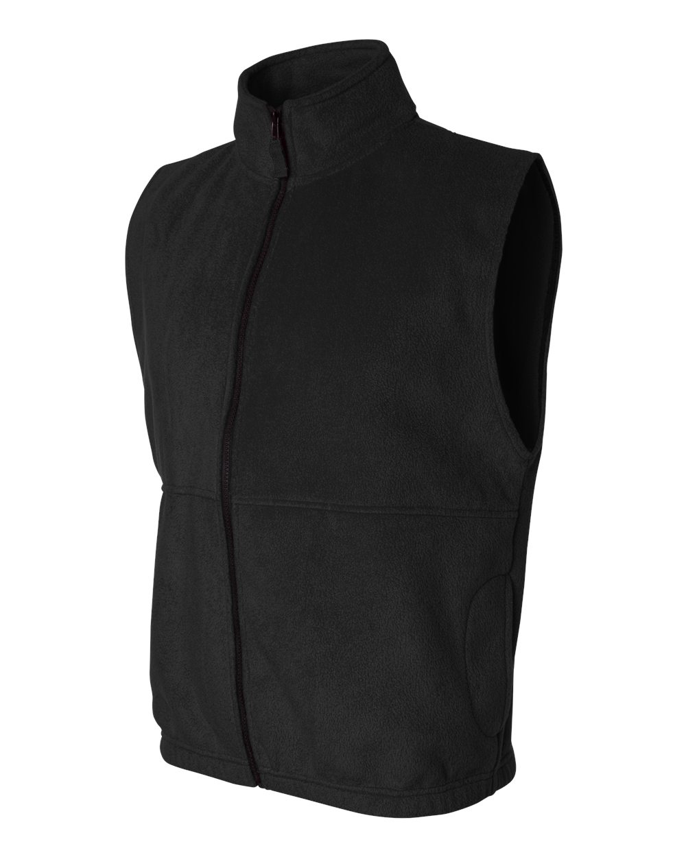 Black Fleece Full-Zip Vest - 3010