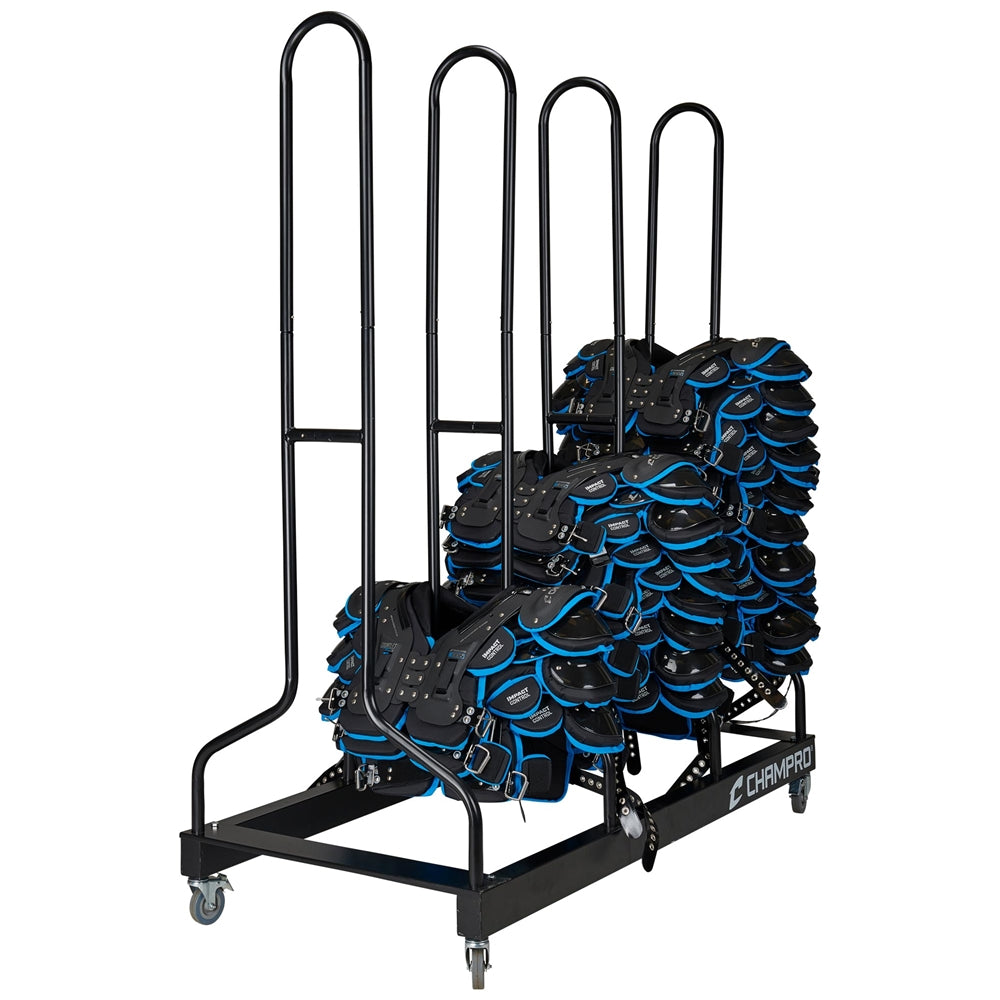 BLACK Football Shoulder Pad Rack