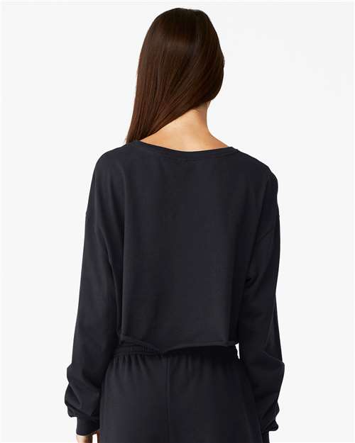 Black FWD Fashion Women&#39;s Crop Long Sleeve Tee - 6501