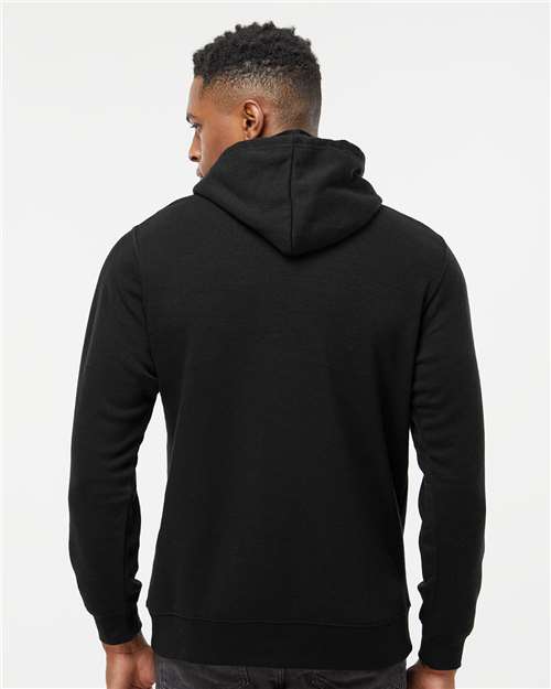 Black Gaiter Fleece Hooded Sweatshirt - 8879