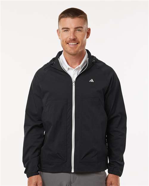 Black Go-To Utility DWR Full-Zip Jacket - A2007