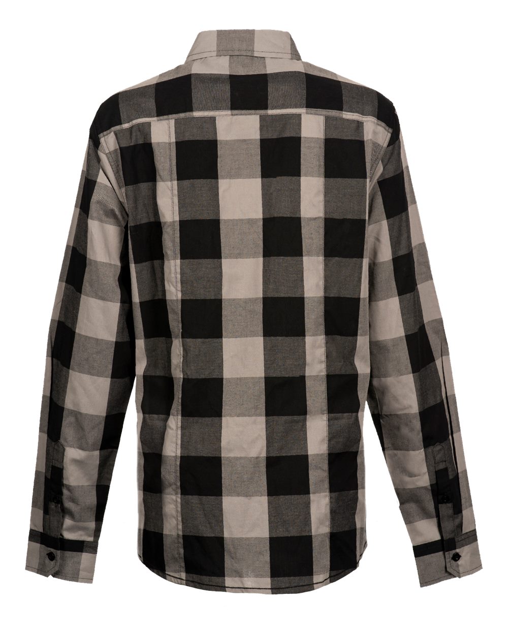 Black/ Grey Women&#39;s Buffalo Plaid Shirt - 5203
