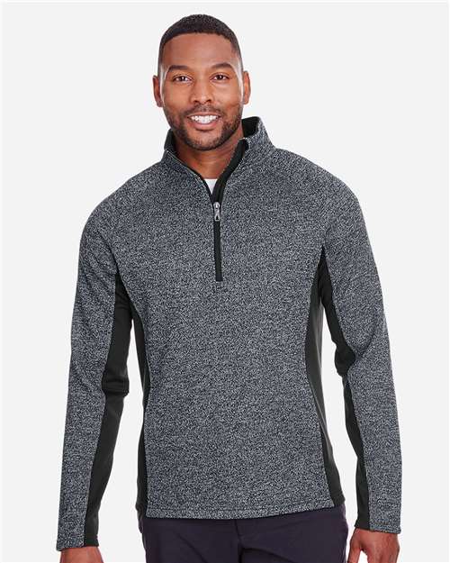 Black Heather/ Black Constant Half-Zip Sweater - S16561