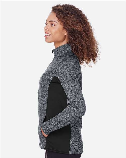 Black Heather/ Black Women&#39;s Constant Half-Zip Sweater - S16562