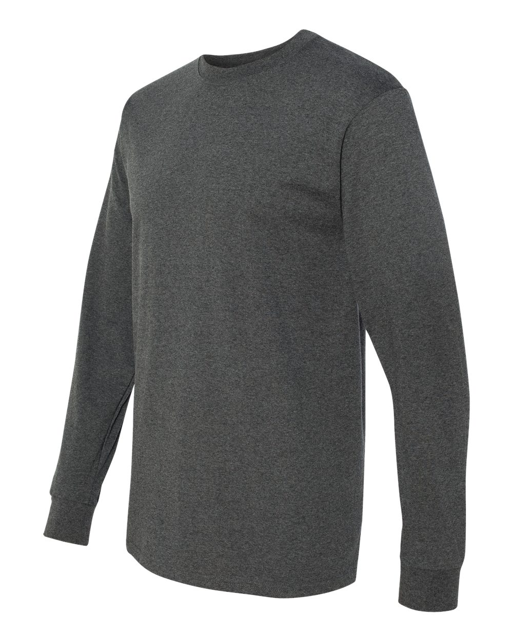 Black Heather Dri-Power® Long Sleeve 50/50 T-Shirt - 29LSR
