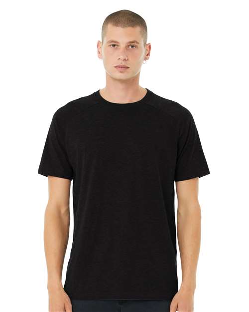 Black Heather Heather CVC Raglan Tee - 3201