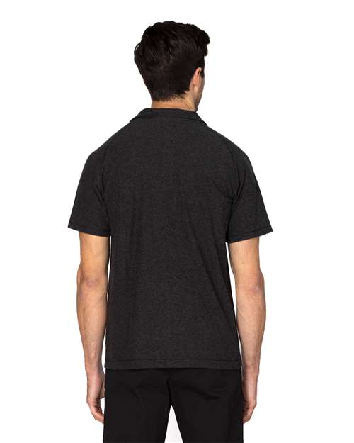 Black Heather Impact Polo - 382PL