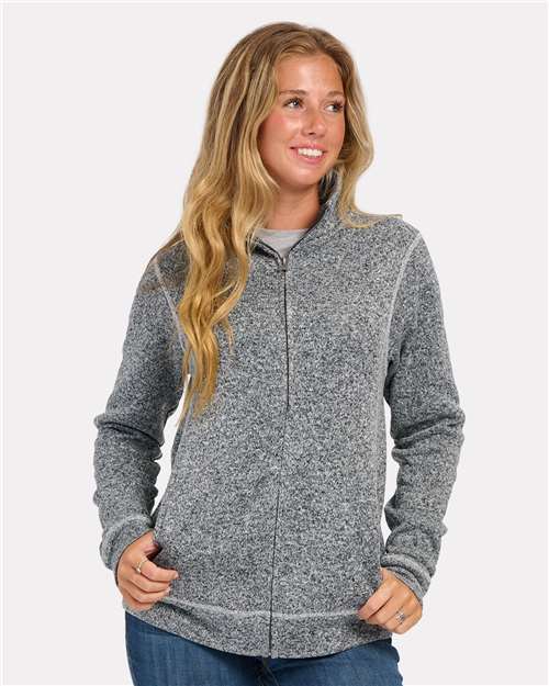 Black Heather Women&#39;s Alpine Full-Zip - BW5207