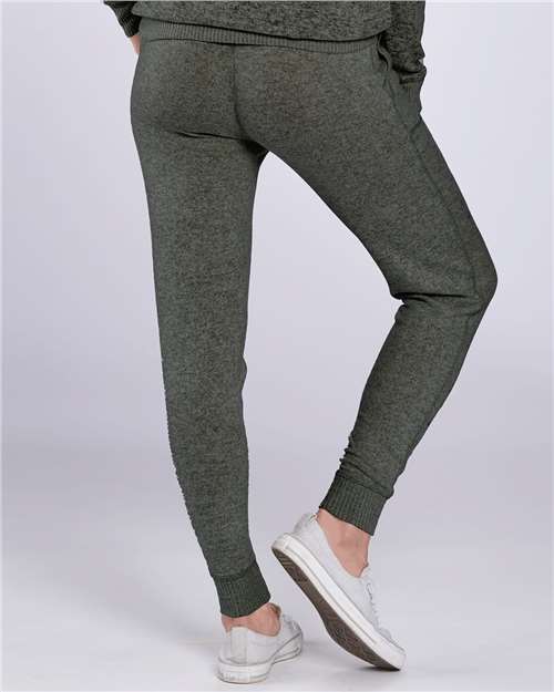 Black Heather Women&#39;s Cuddle Fleece Joggers - L09