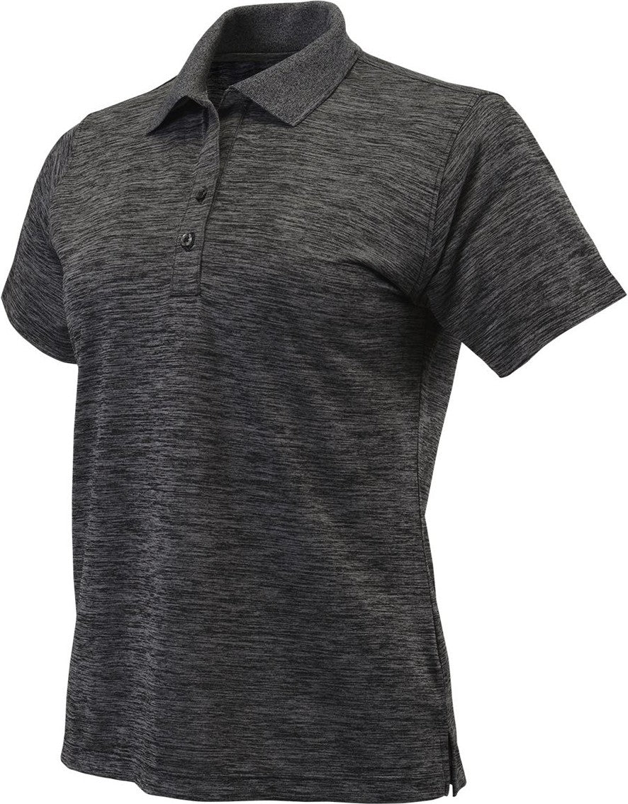 Black Heather Women's Dakota Striated Heather Polo - 131