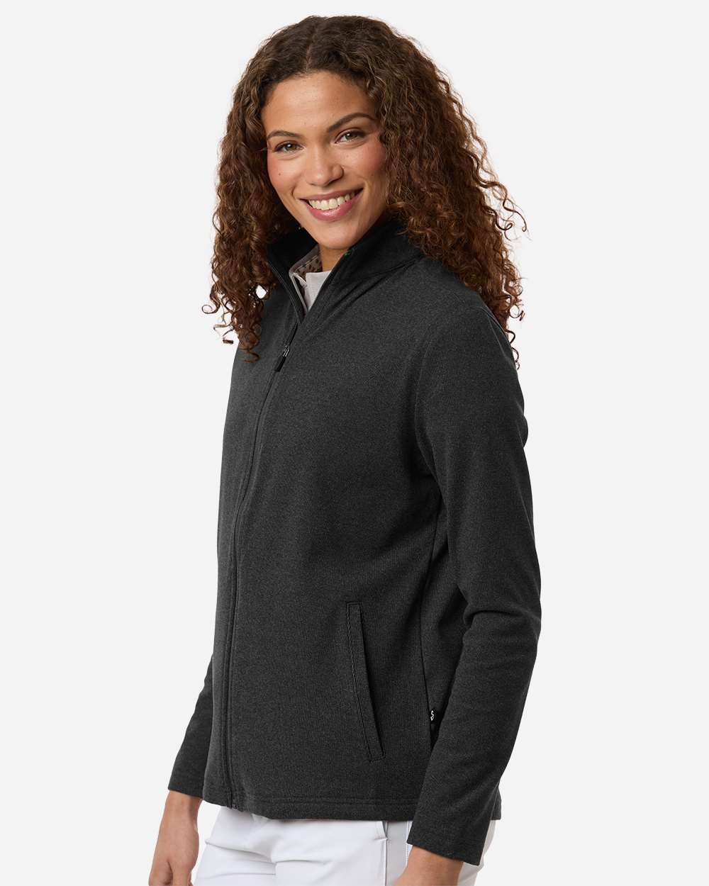 Black Heather Women's Emily Full-Zip - SWE500L plain