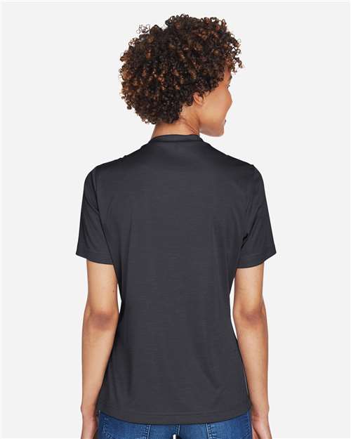 Black Heather Women&#39;s Sonic Heather Performance T-Shirt - TT11HW