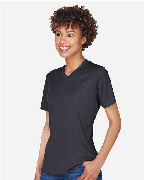 Black Heather Women&#39;s Sonic Heather Performance T-Shirt - TT11HW