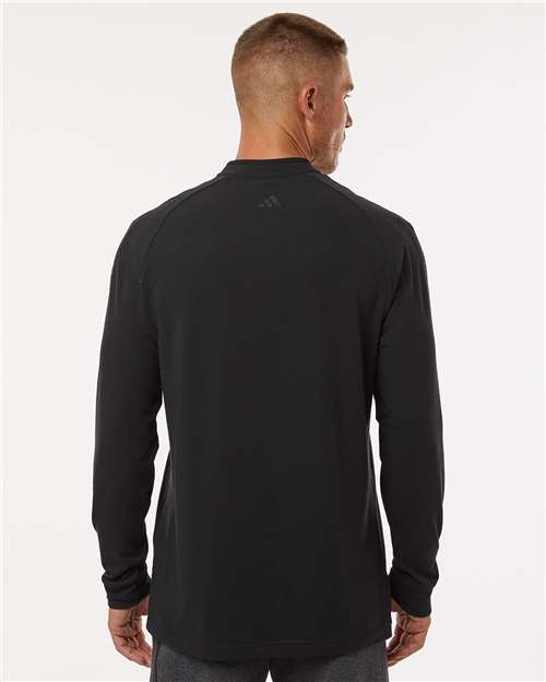 Black Henley Long Sleeve T-Shirt - A597