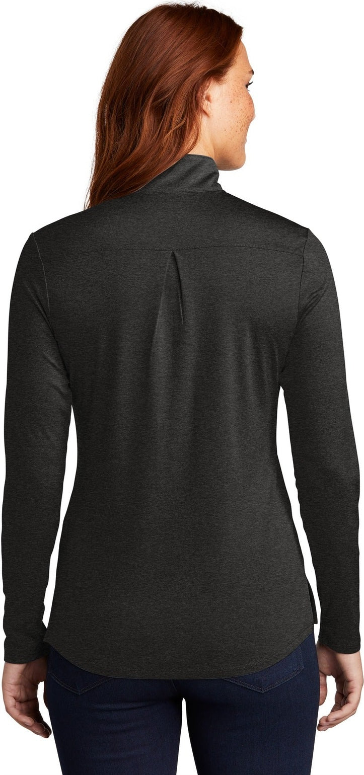 Black Hthr Sport-Tek Women's Endeavor 1/2-Zip Pullover. LST469