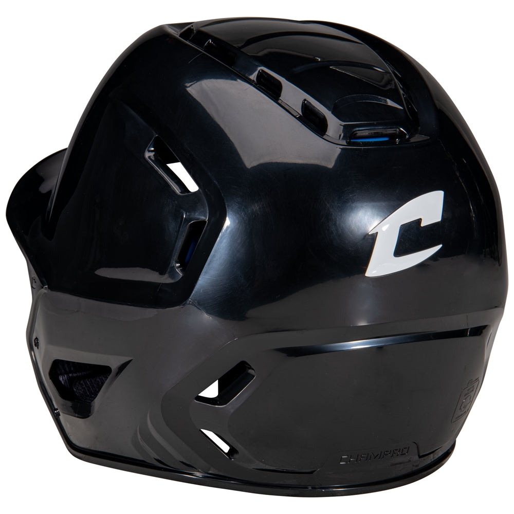 BLACK HXE Starter Batting Helmet